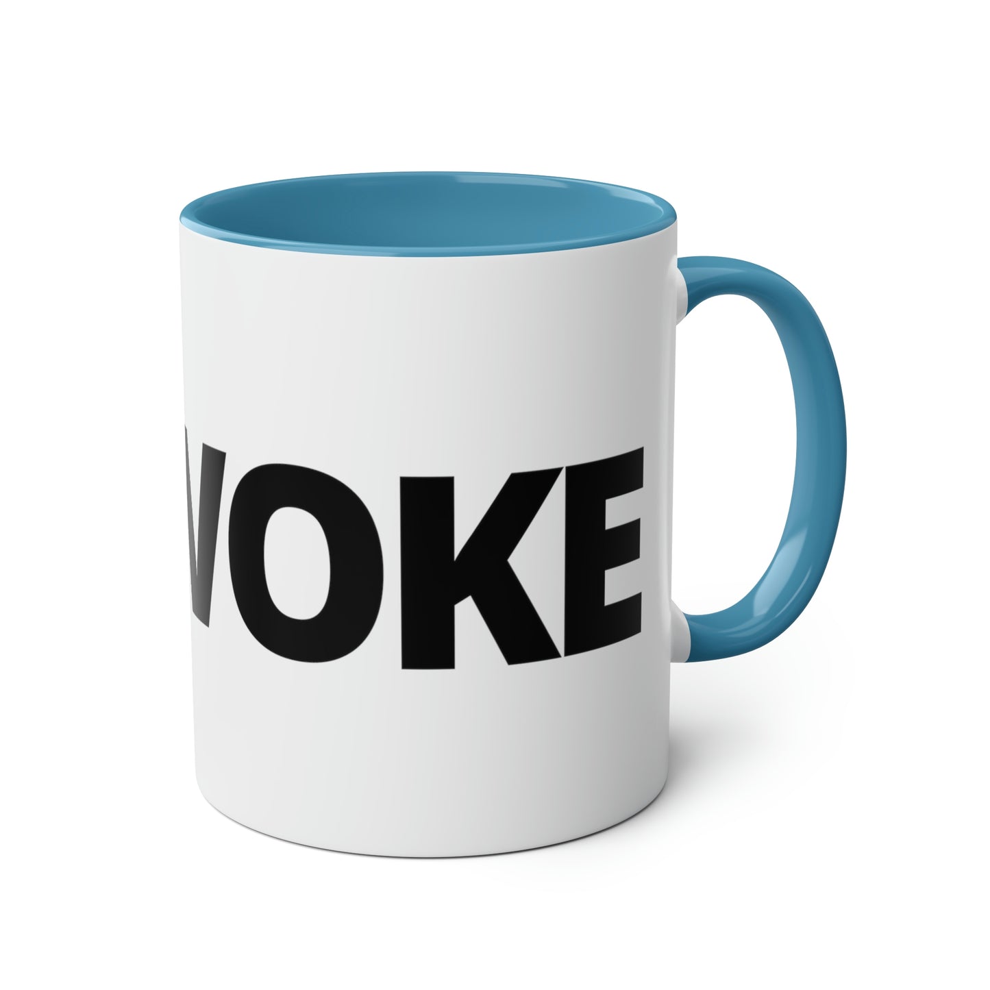 UNWOKE Black Two-Tone Coffee Mugs, 11oz
