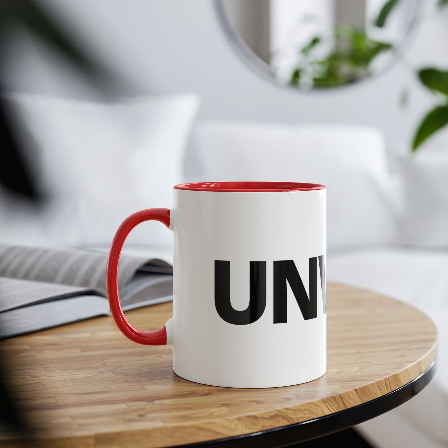 UNWOKE Black Two-Tone Coffee Mugs, 11oz