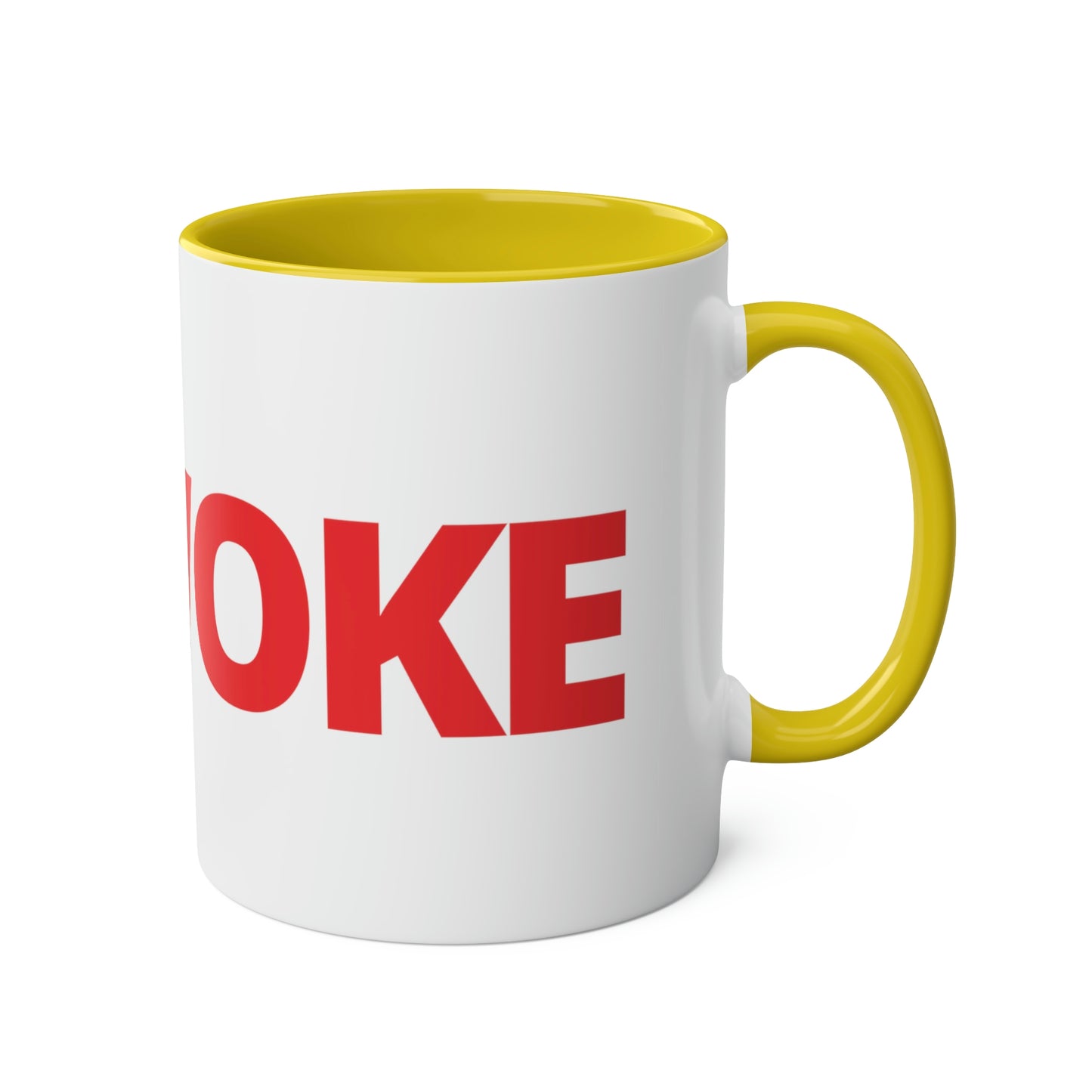 UNWOKE Red Two-Tone Coffee Mugs, 11oz