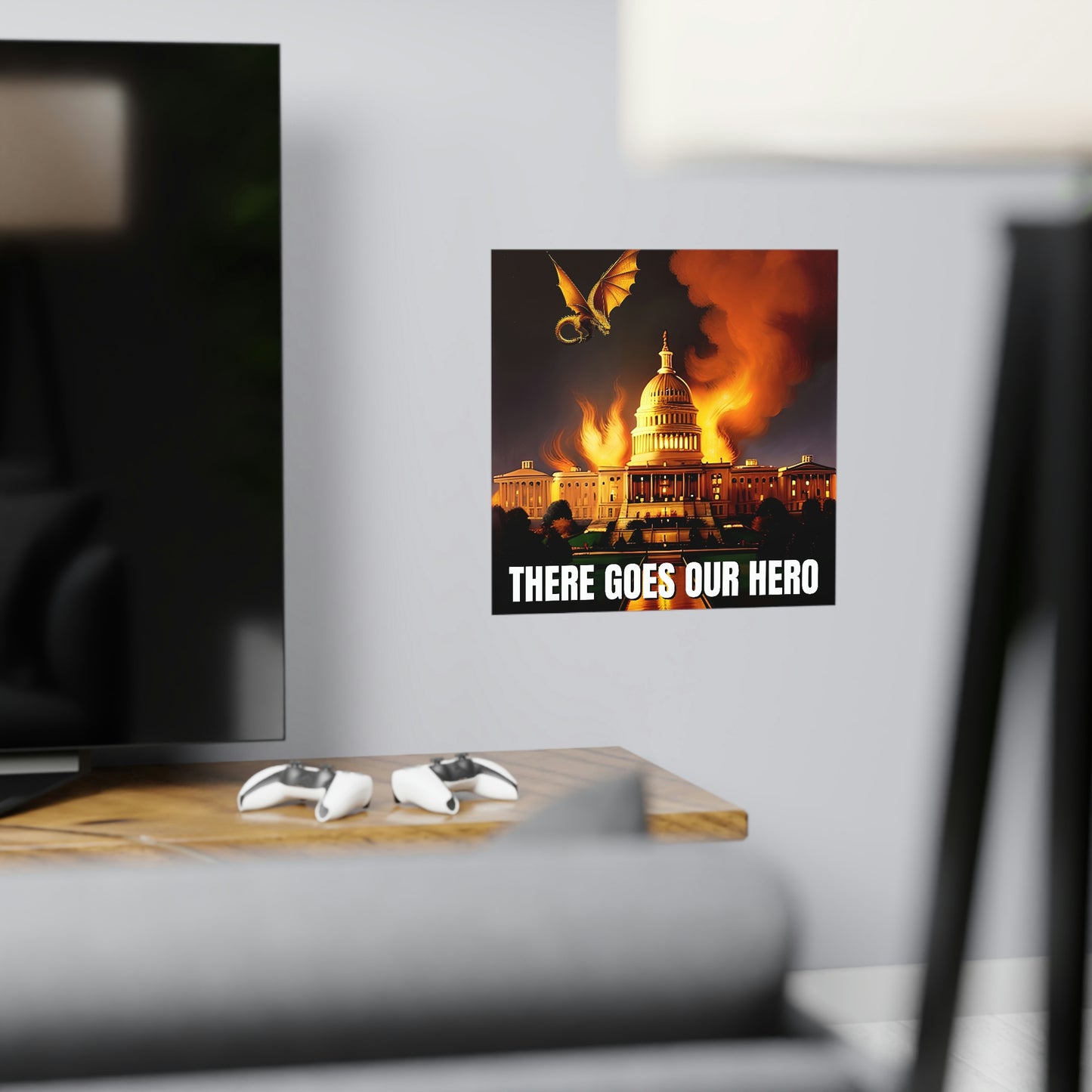 There Goes Our Hero Matte Paper Poster