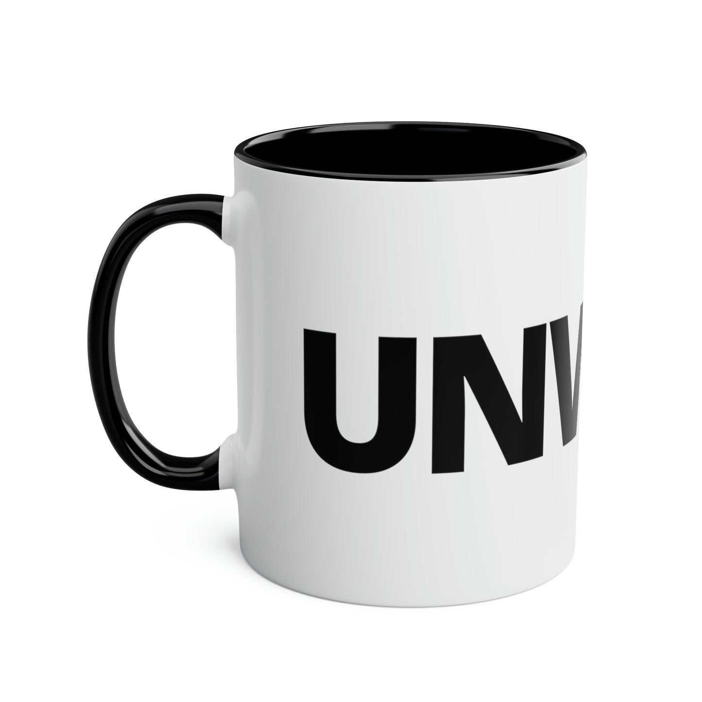 UNWOKE Black Two-Tone Coffee Mugs, 11oz