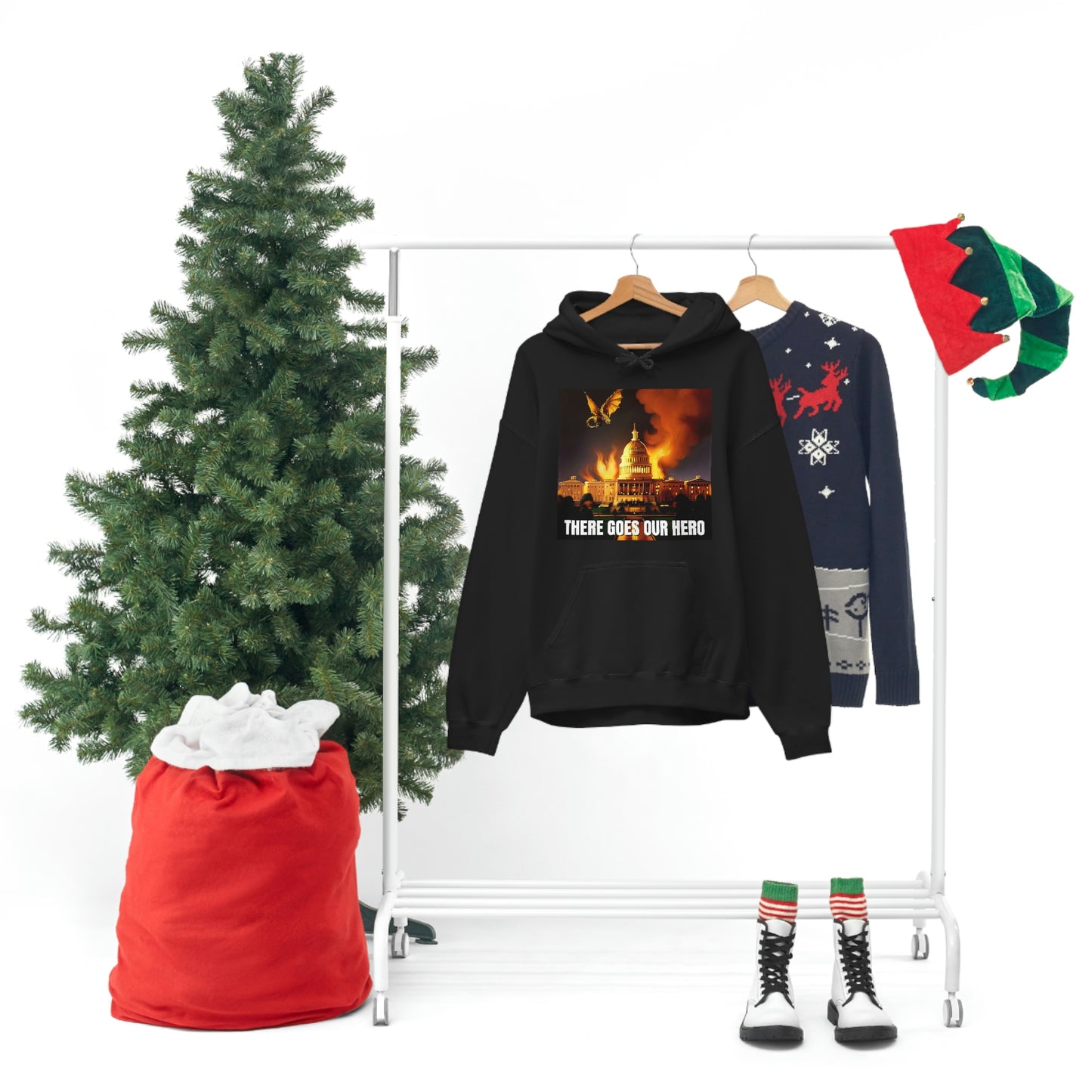 There Goes Our Hero Unisex Heavy Blend™ Hooded Sweatshirt