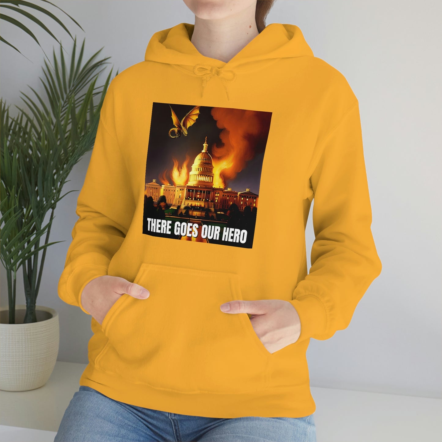 There Goes Our Hero Unisex Heavy Blend™ Hooded Sweatshirt