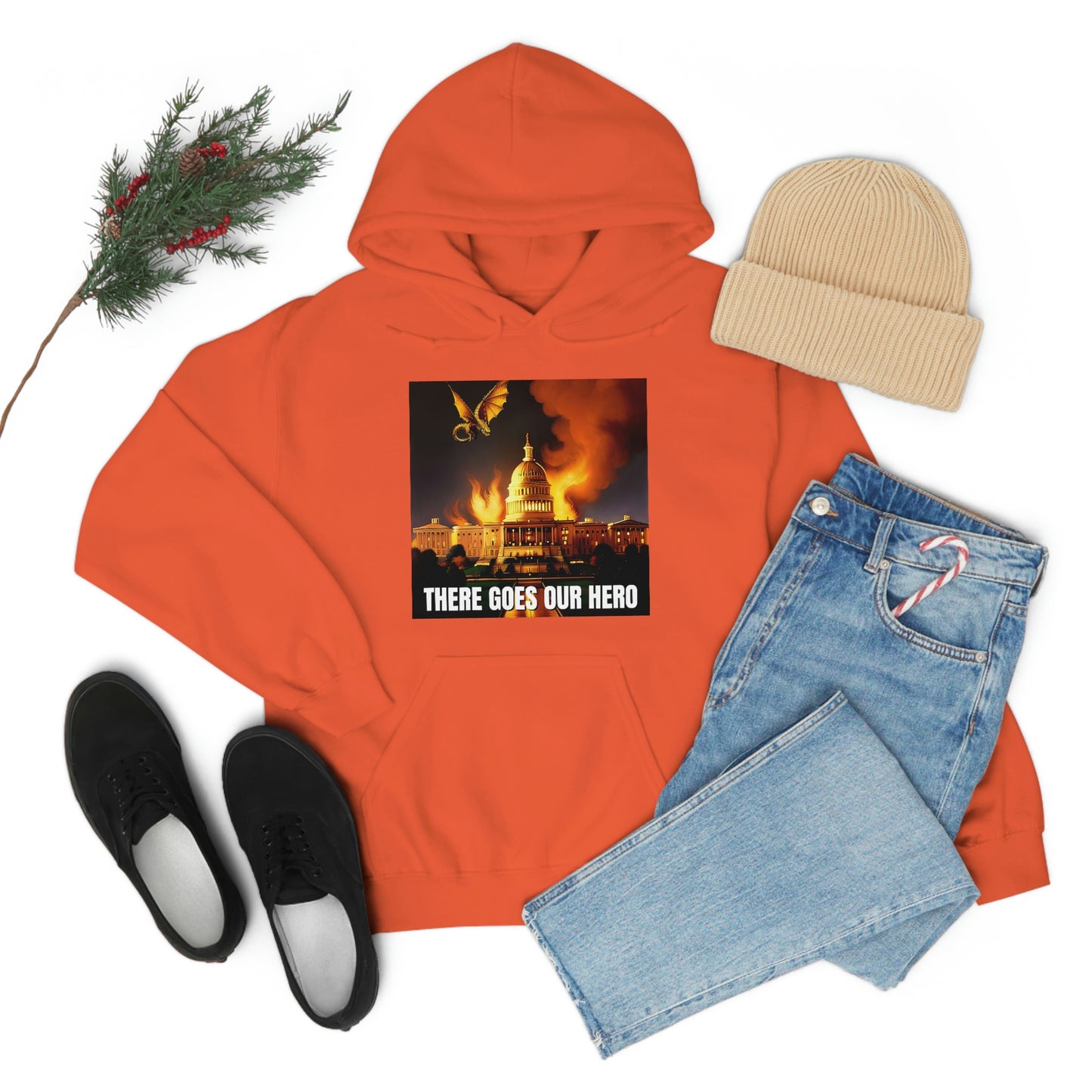 There Goes Our Hero Unisex Heavy Blend™ Hooded Sweatshirt