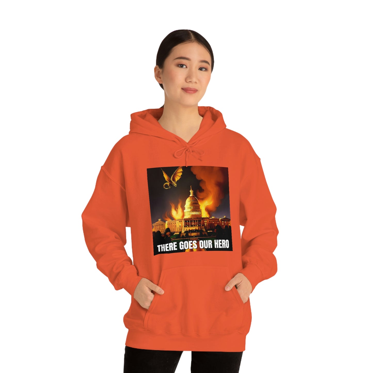 There Goes Our Hero Unisex Heavy Blend™ Hooded Sweatshirt