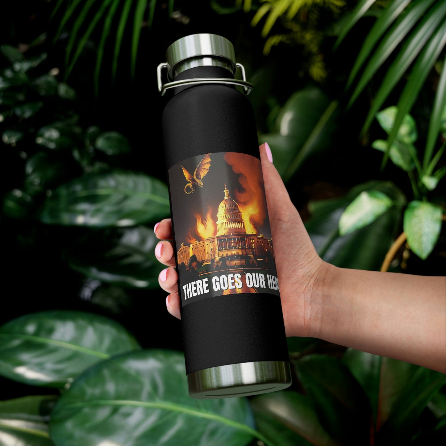 There Goes Our Hero Copper Vacuum Insulated Bottle, 22oz