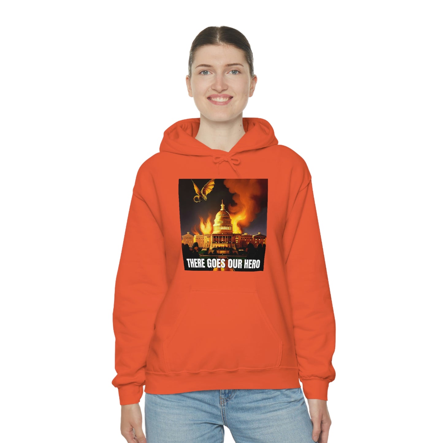 There Goes Our Hero Unisex Heavy Blend™ Hooded Sweatshirt