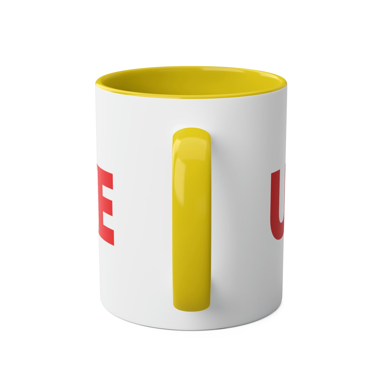 UNWOKE Red Two-Tone Coffee Mugs, 11oz