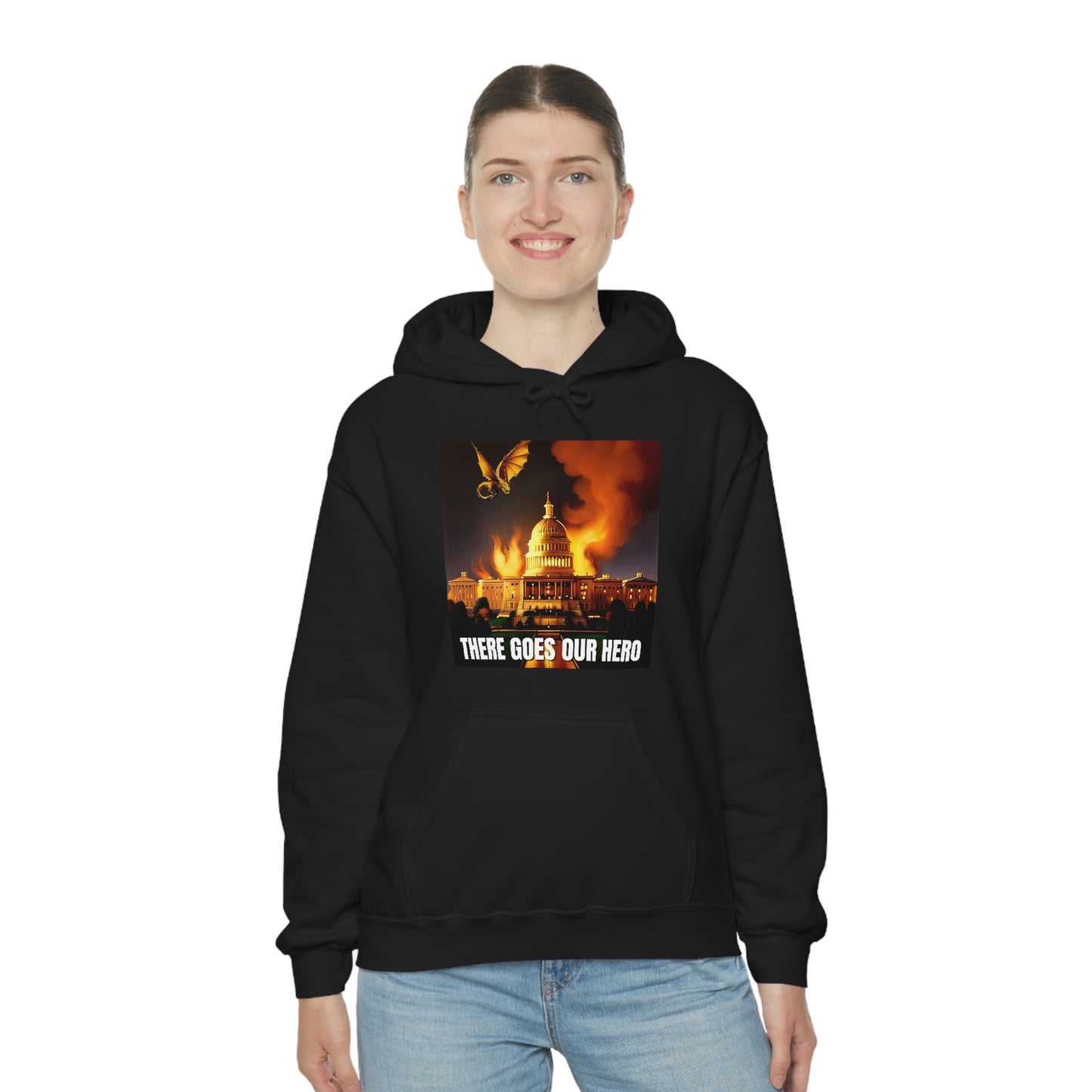 There Goes Our Hero Unisex Heavy Blend™ Hooded Sweatshirt