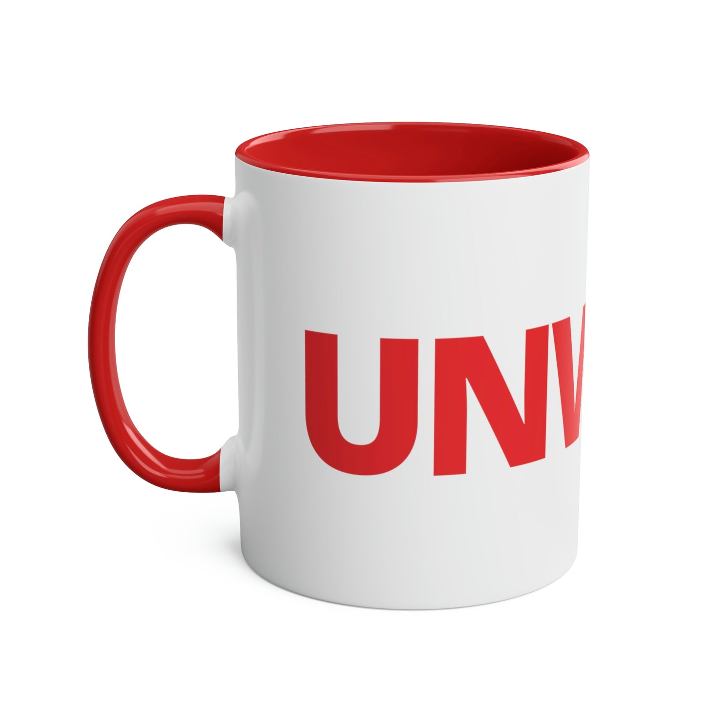 UNWOKE Red Two-Tone Coffee Mugs, 11oz