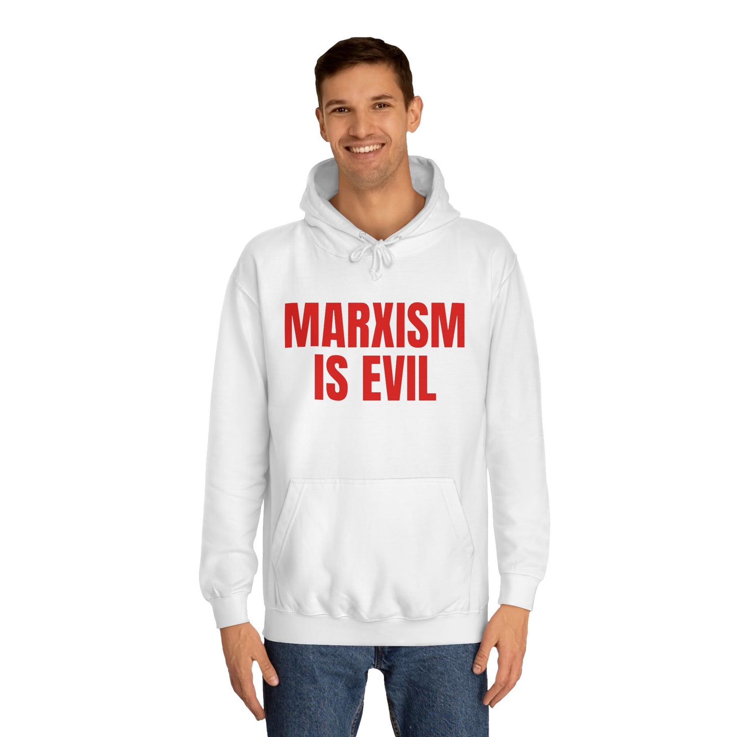 Marxism Is Evil (Red) Unisex College Hoodie