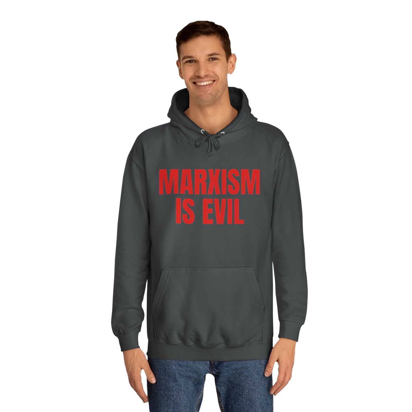 Marxism Is Evil (Red) Unisex College Hoodie