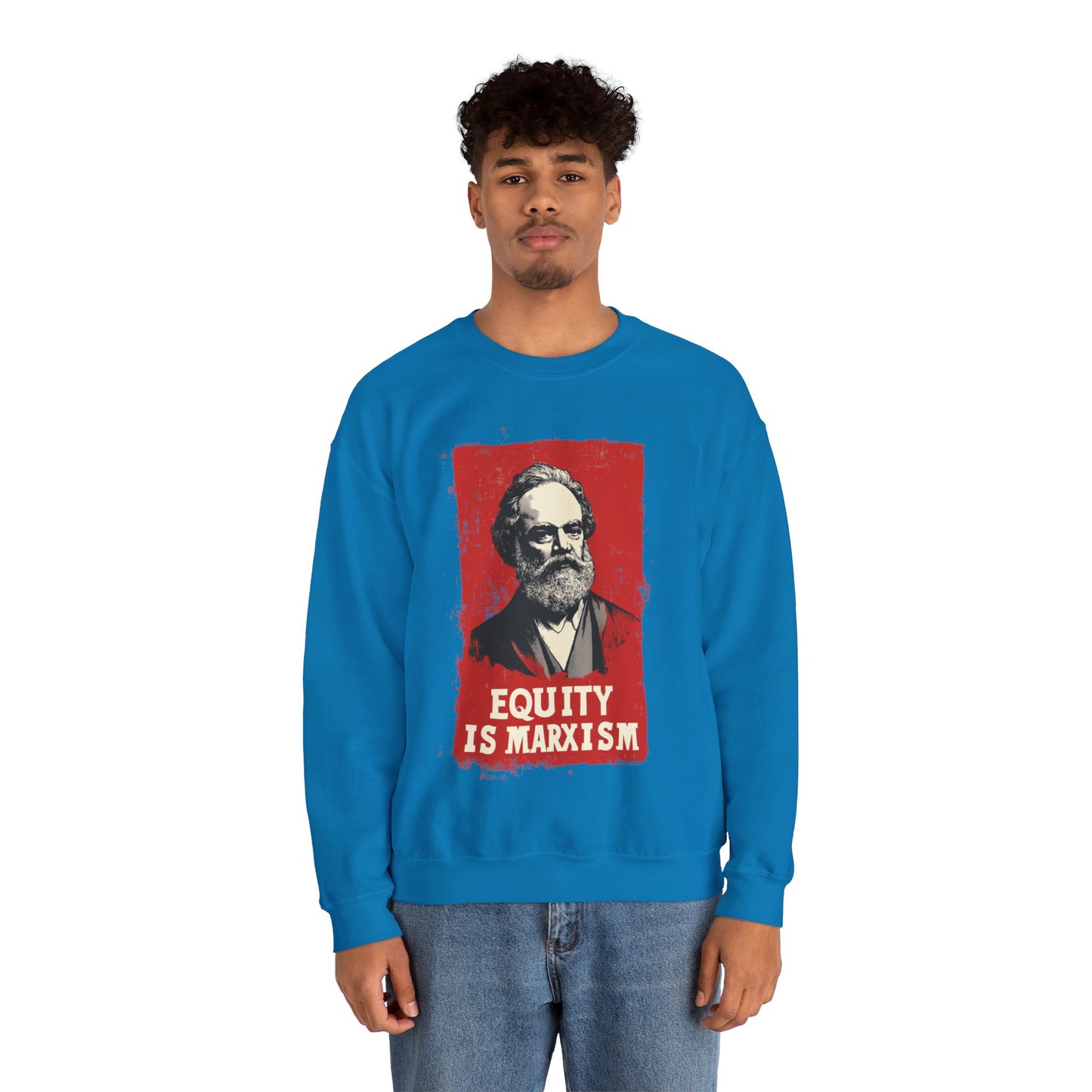 Equity Is Marxism Unisex Heavy Blend™ Crewneck Sweatshirt