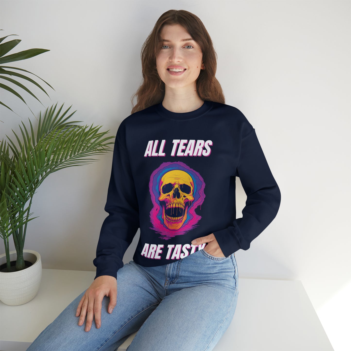All Tears Are Tasty Unisex Heavy Blend™ Crewneck Sweatshirt