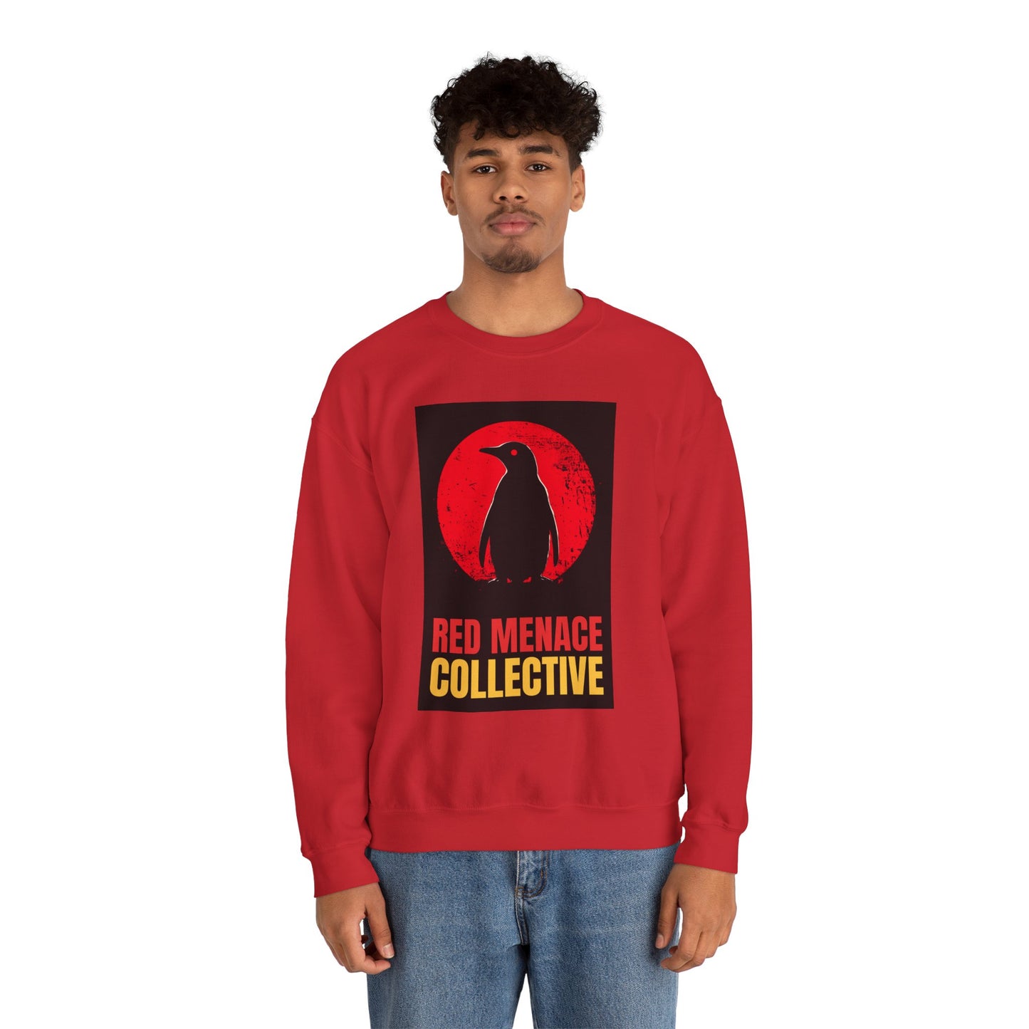 Red Menace Collective - Penguin Unisex Heavy Blend™ Crewneck Sweatshirt