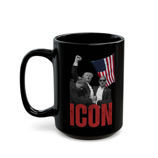 LIMITED EDITION: Iconic Trump Black Mug (15oz)