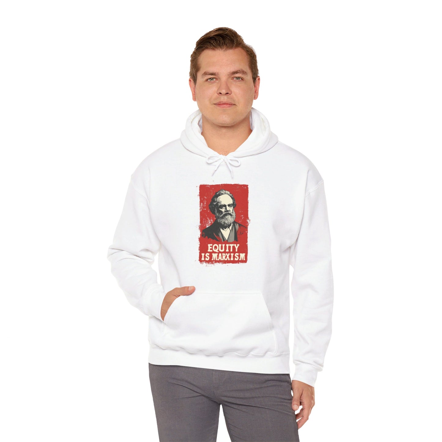 Equity Is Marxism Unisex Heavy Blend™ Hooded Sweatshirt