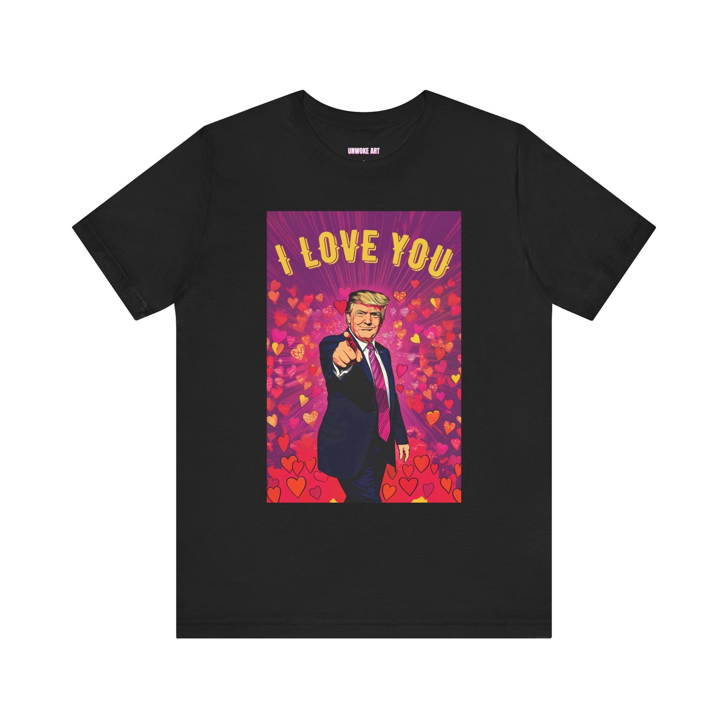 Donald Trump 'I Love You' Valentine's Day Unisex Jersey Short Sleeve Tee