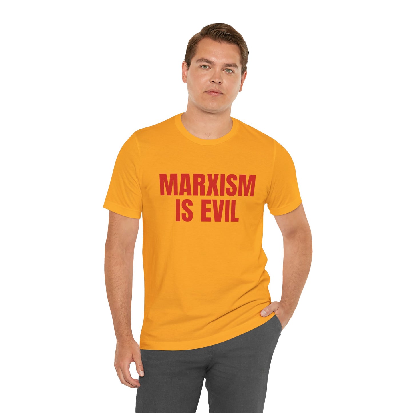 Marxism Is Evil Unisex Jersey Short Sleeve Tee