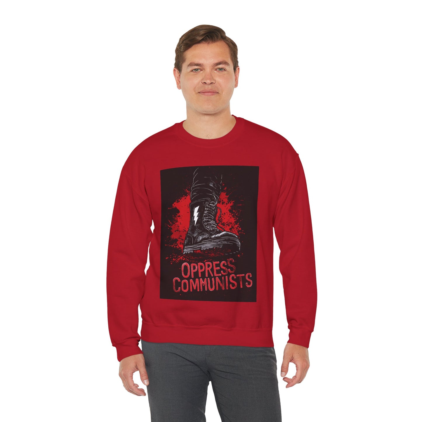 Oppress Communists Unisex Heavy Blend™ Crewneck Sweatshirt