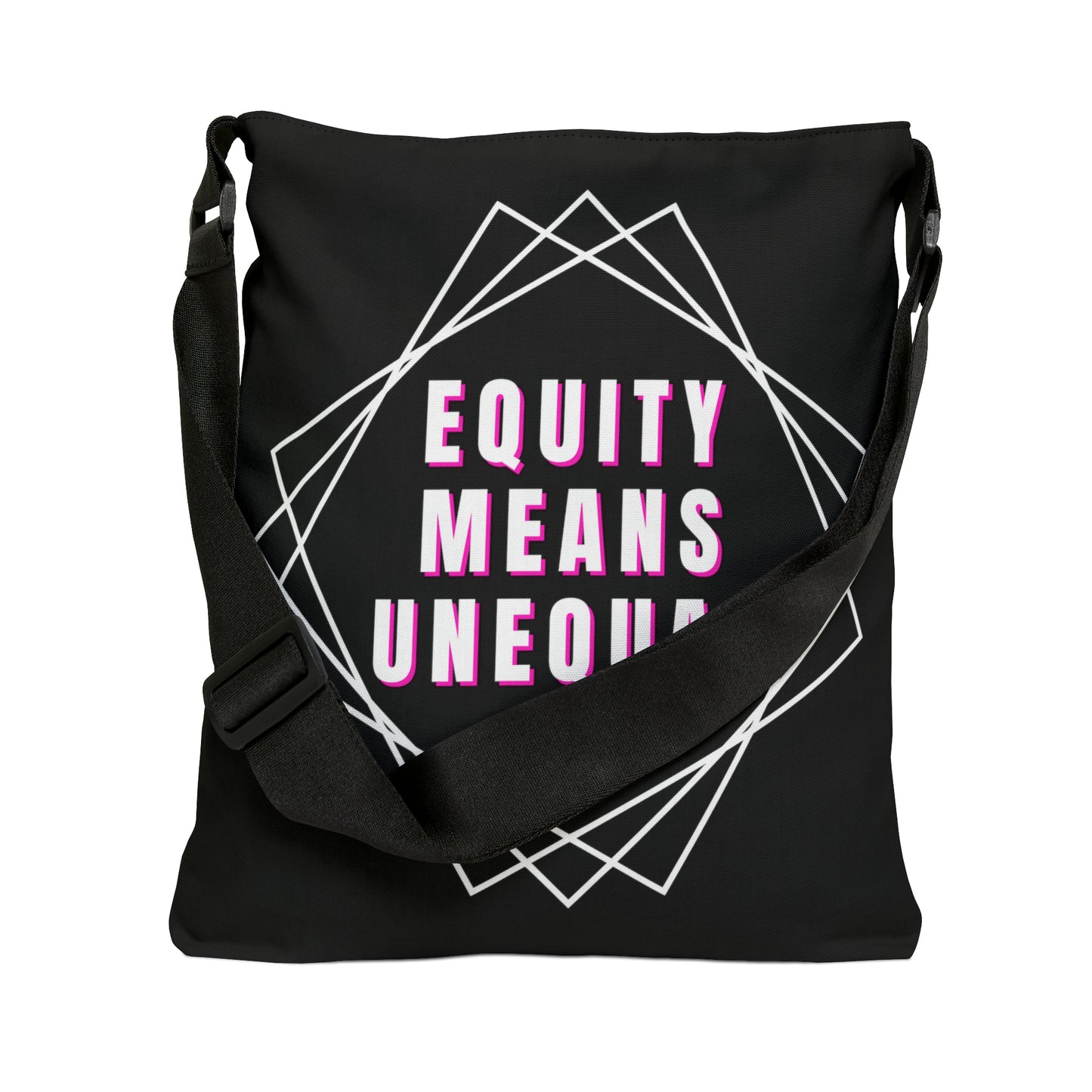 Equity Means Unequal Adjustable Tote Bag (AOP)