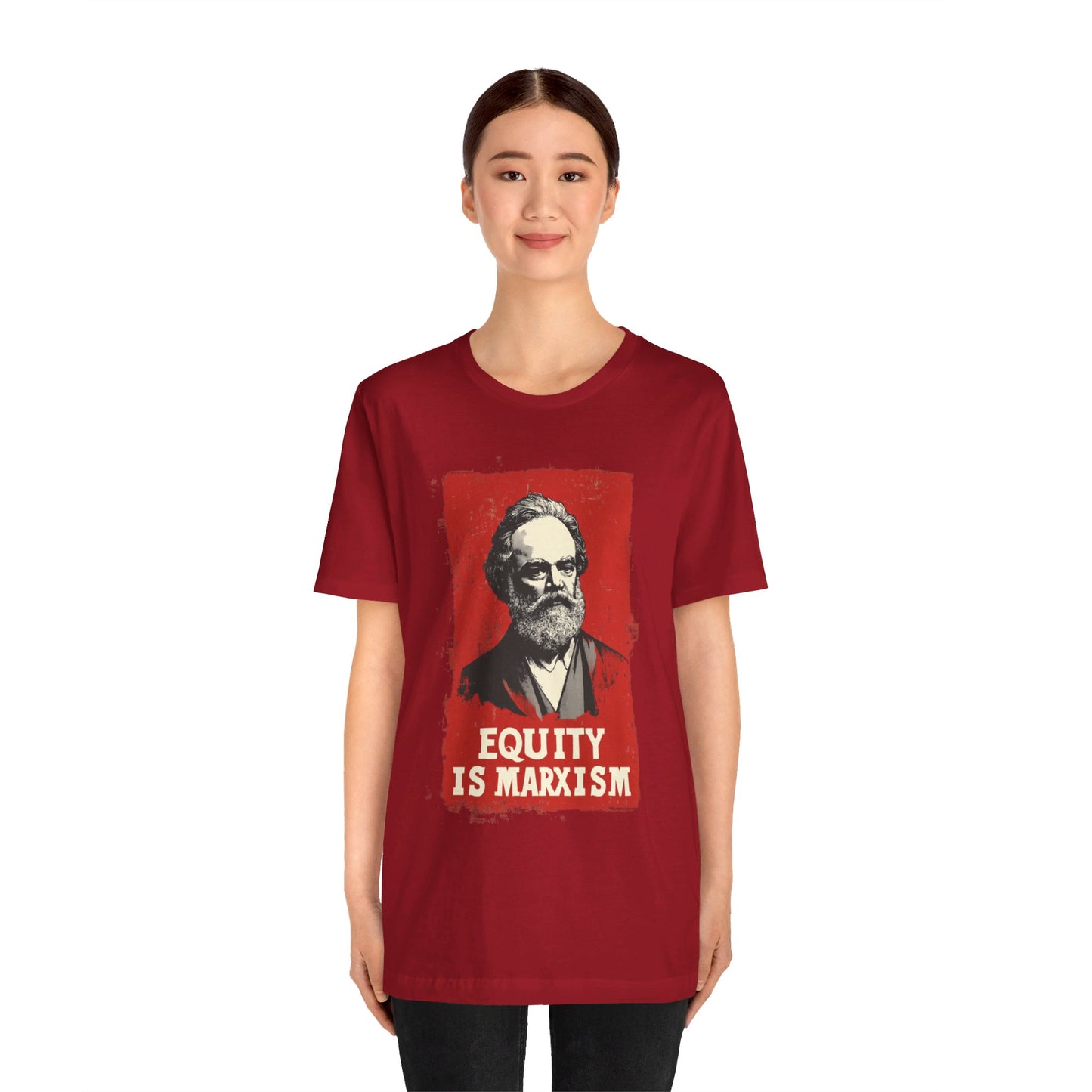 Equity Is Marxism Unisex Jersey Short Sleeve Tee