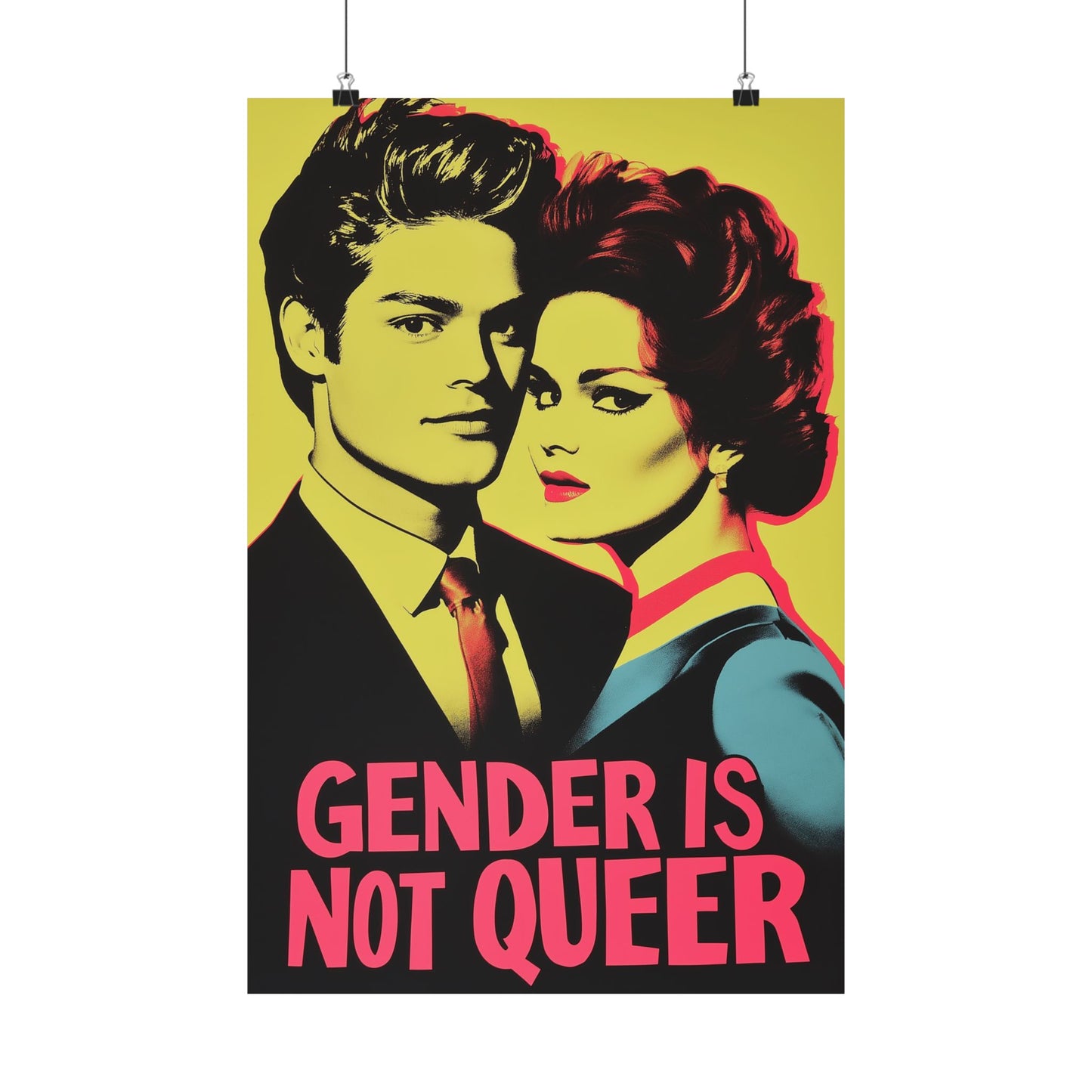 Gender is Not Queer Matte Vertical Posters