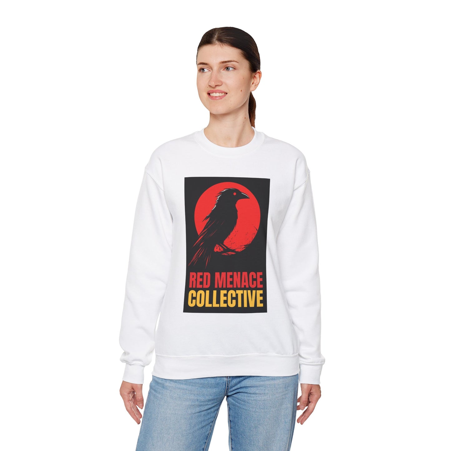 Red Menace Collective - Crow Unisex Heavy Blend™ Crewneck Sweatshirt