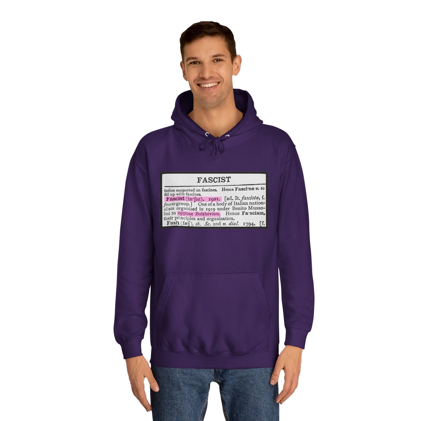 Fascism Is Anti-Communist Unisex College Hoodie