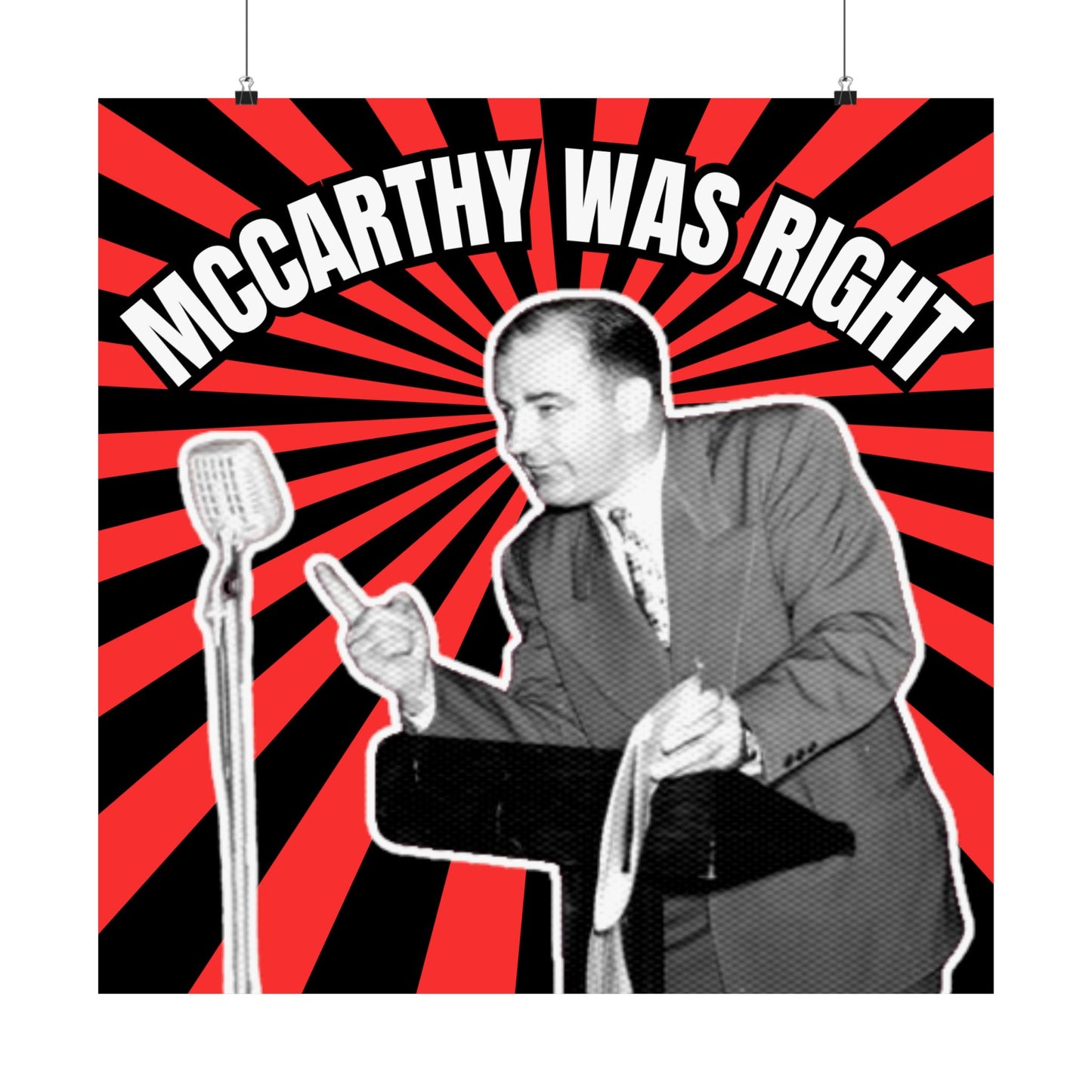 McCarthy Was Right Design 4 Matte Vertical Posters