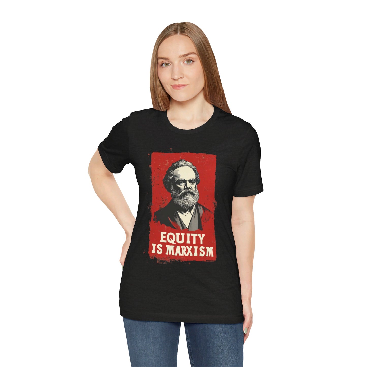 Equity Is Marxism Unisex Jersey Short Sleeve Tee