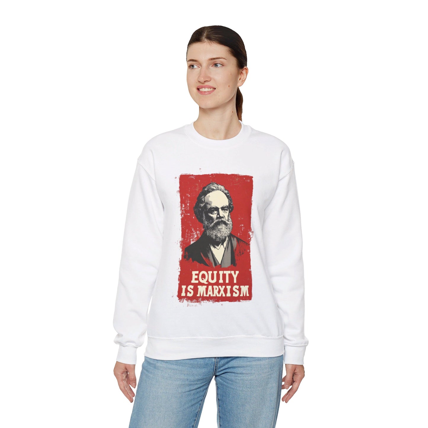 Equity Is Marxism Unisex Heavy Blend™ Crewneck Sweatshirt