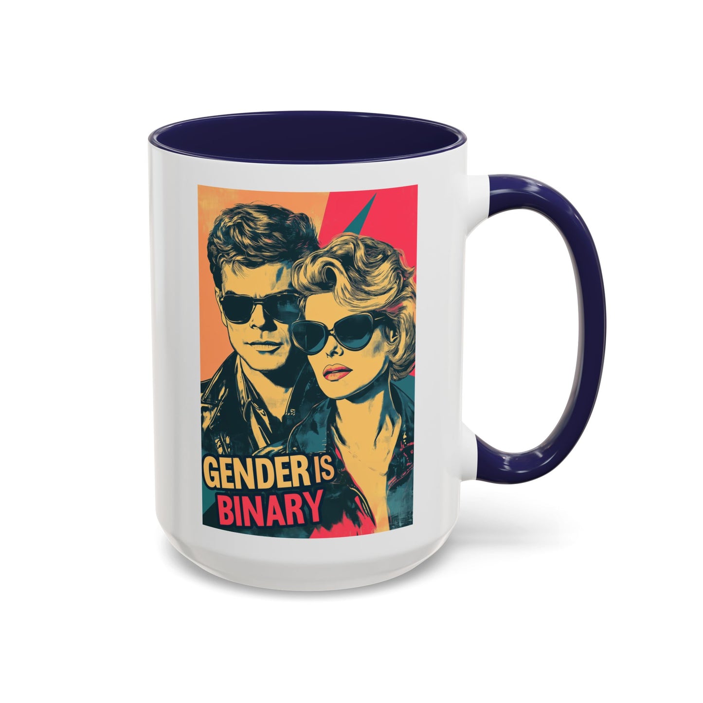 Gender Is Binary Accent Coffee Mug (11 or 15oz)