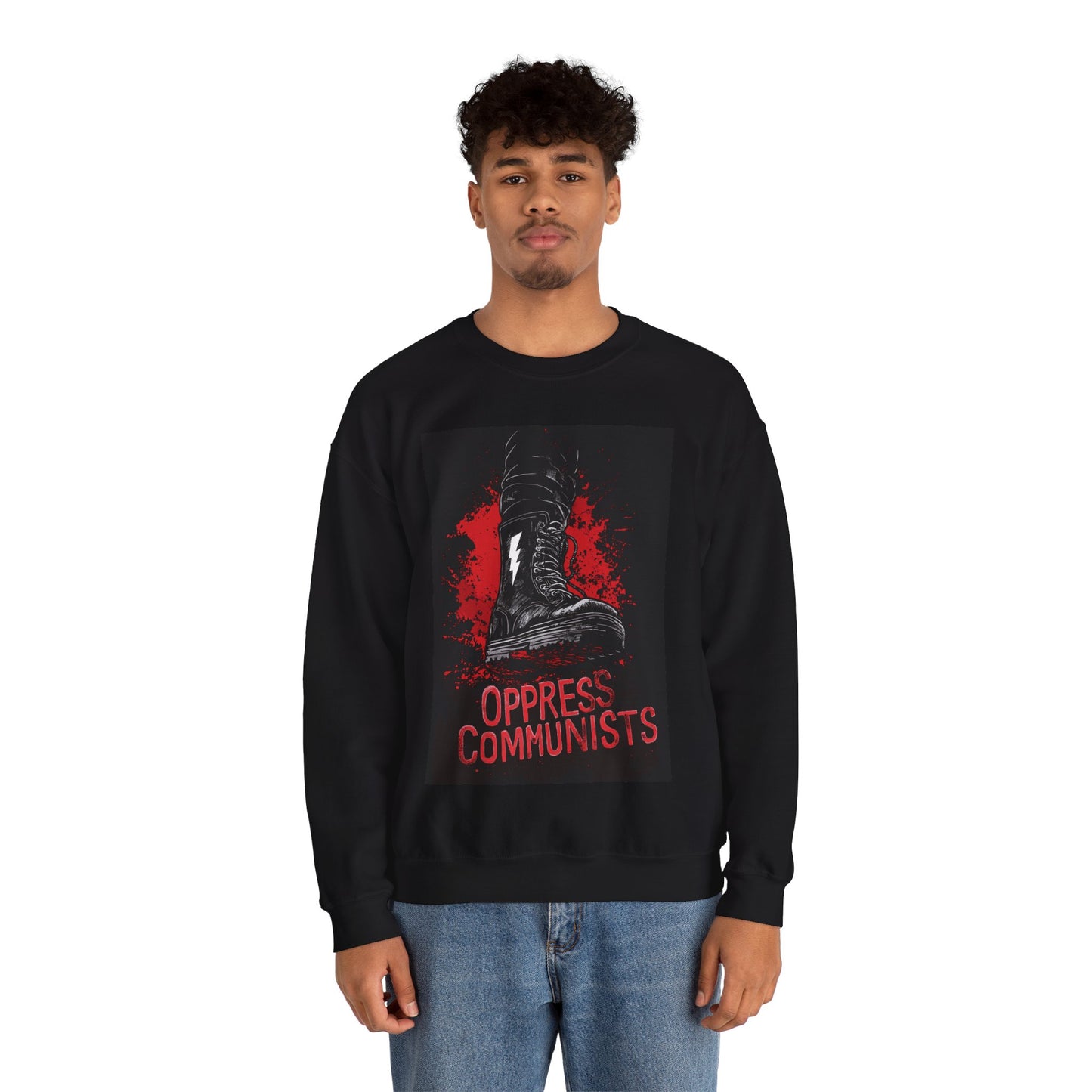 Oppress Communists Unisex Heavy Blend™ Crewneck Sweatshirt