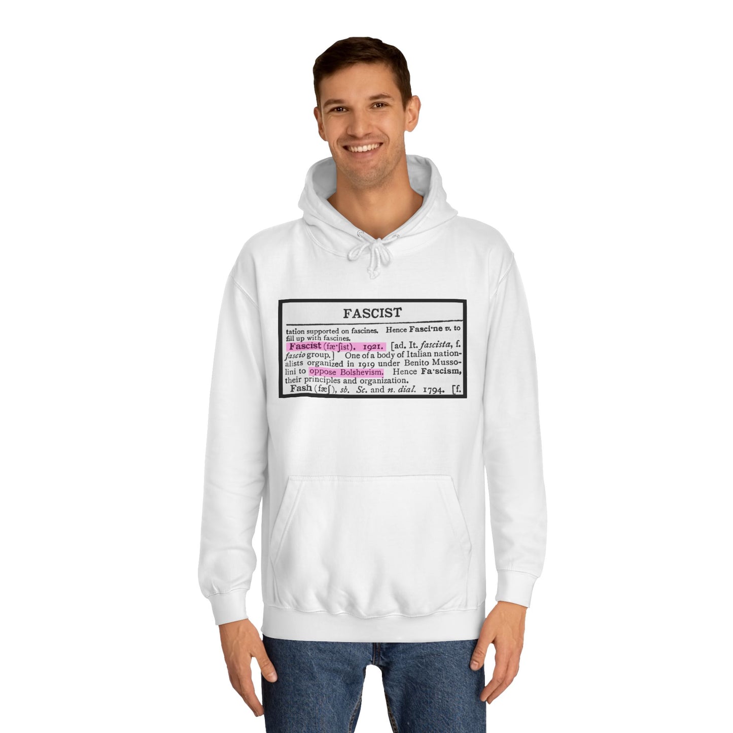 Fascism Is Anti-Communist Unisex College Hoodie