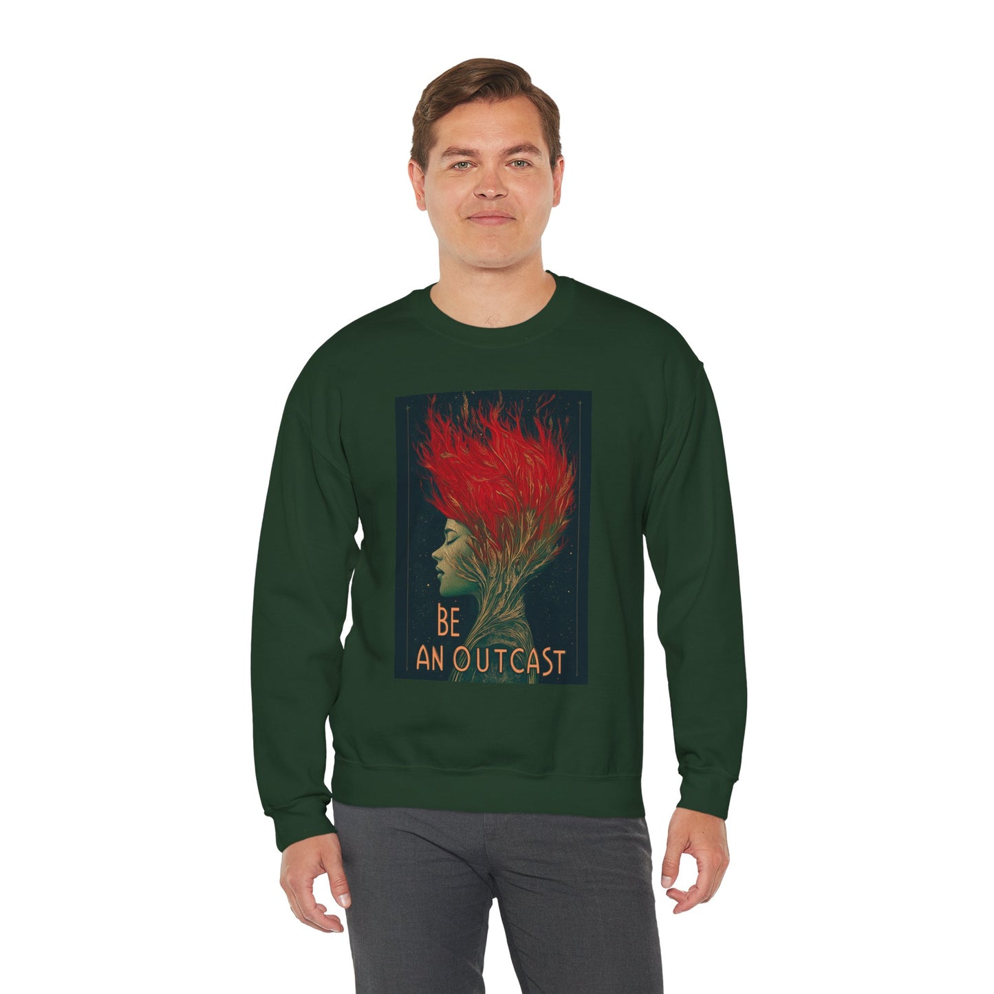 Be An Outcast Unisex Heavy Blend™ Crewneck Sweatshirt