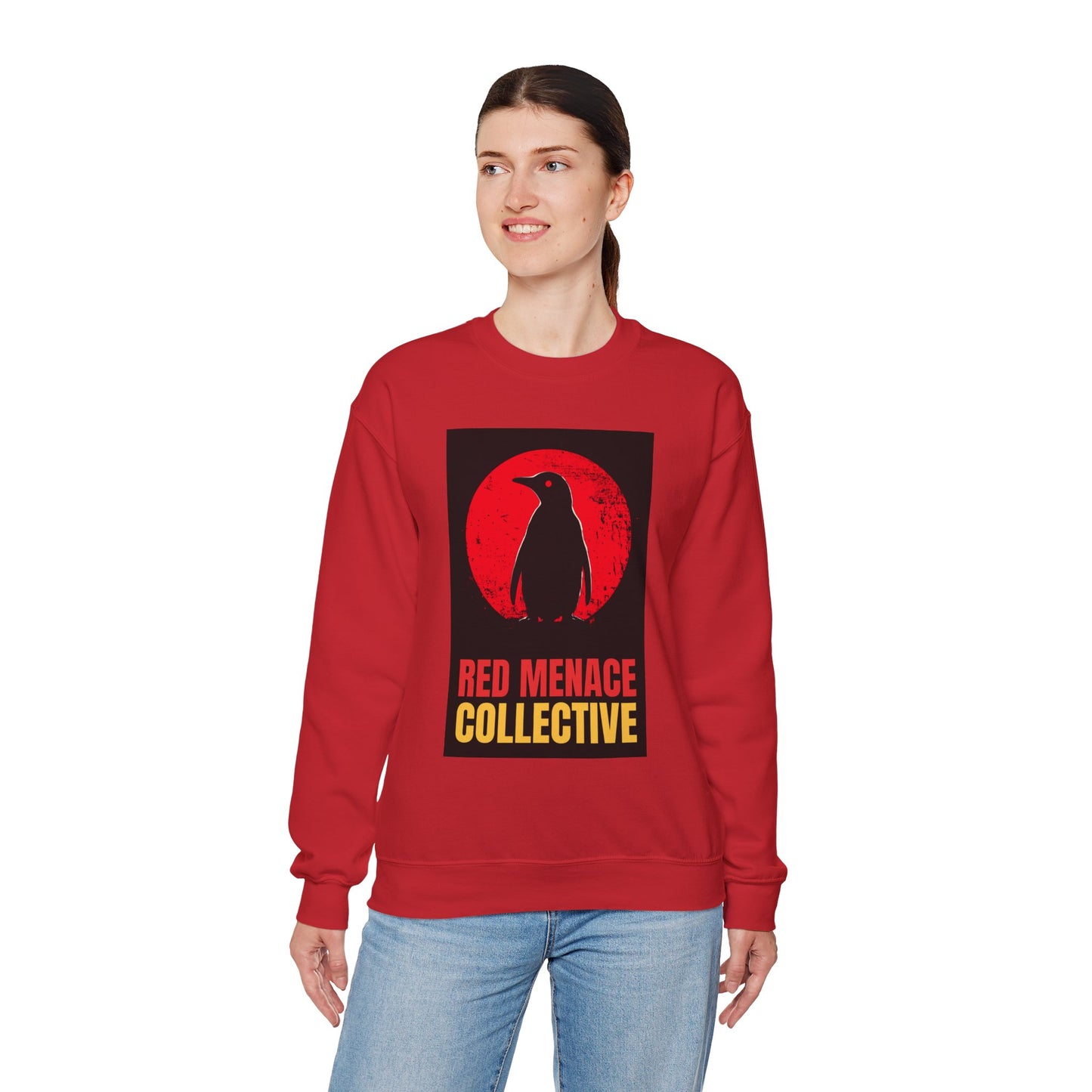 Red Menace Collective - Penguin Unisex Heavy Blend™ Crewneck Sweatshirt