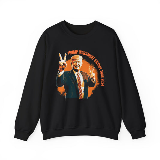 LIMITED EDITION: Trump Indictment Victory Tour 2024  Unisex Heavy Blend™ Crewneck Sweatshirt