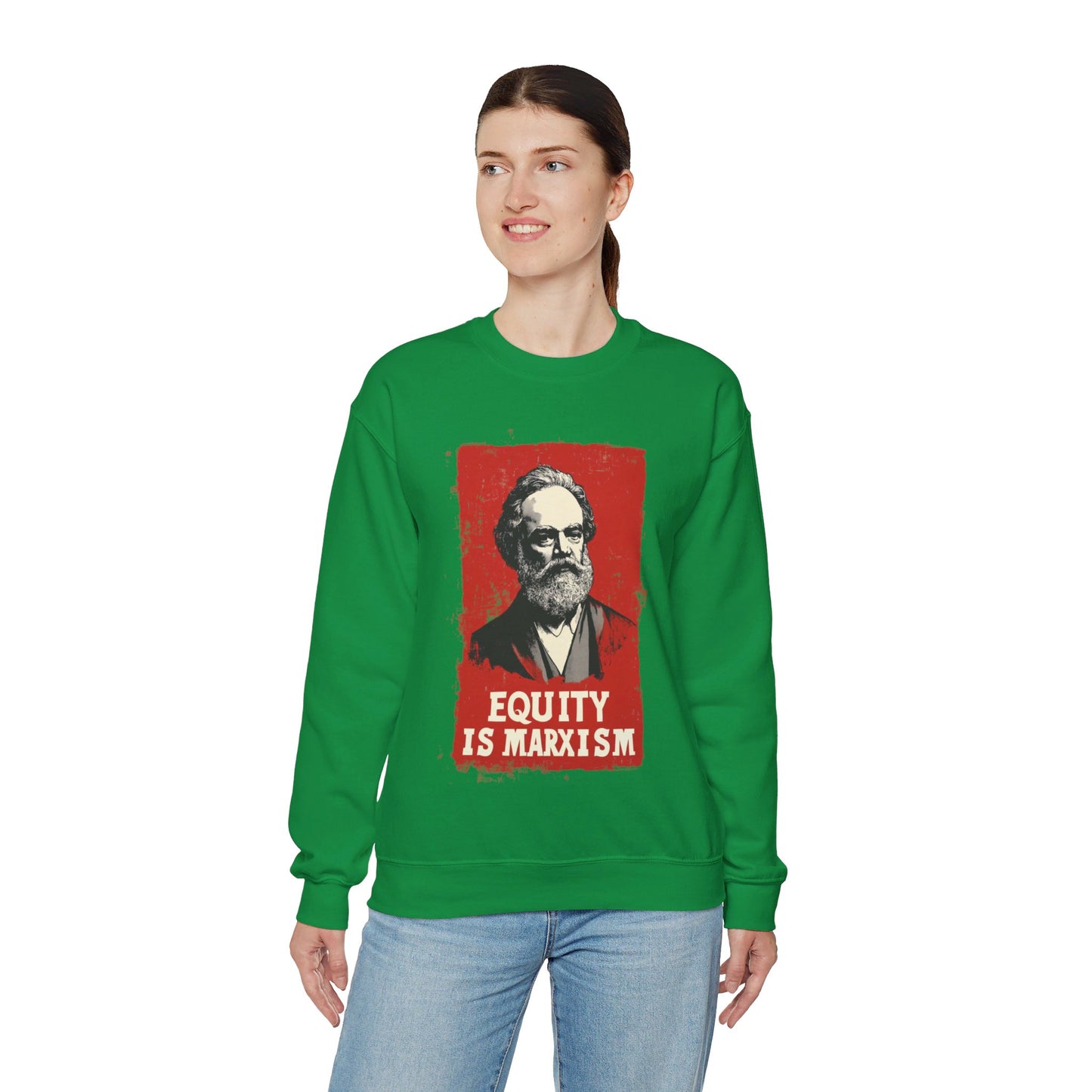 Equity Is Marxism Unisex Heavy Blend™ Crewneck Sweatshirt