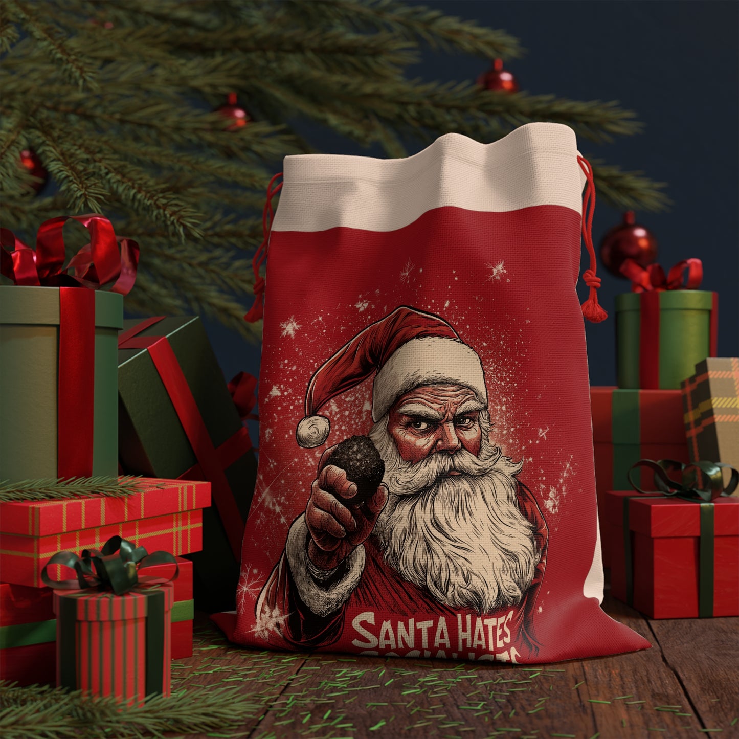 Santa Hates Socialists Gift Bag