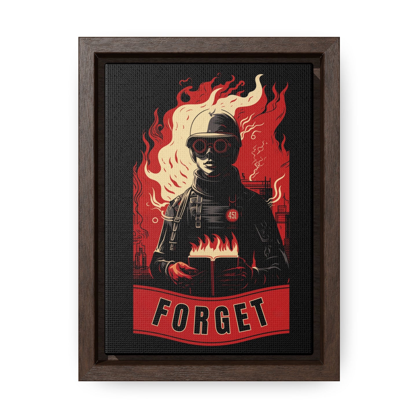 Fahrenheit 451 Gallery Canvas Wraps, Vertical Frame
