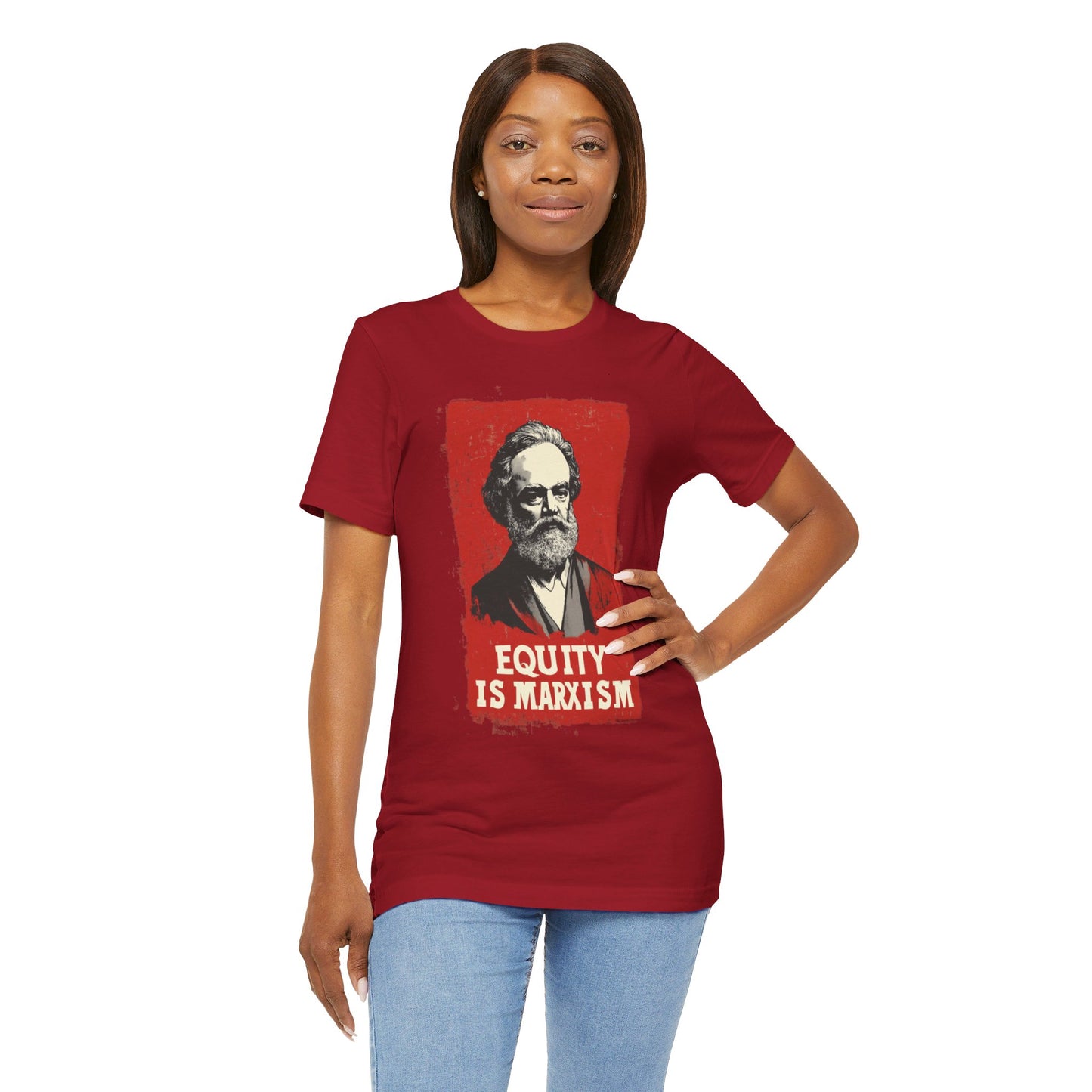 Equity Is Marxism Unisex Jersey Short Sleeve Tee