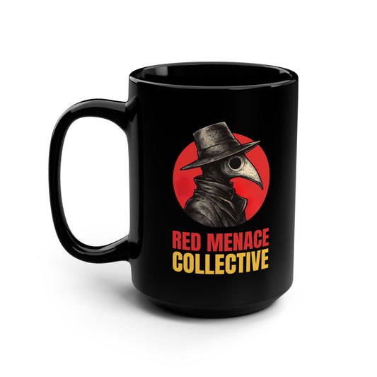 Red Menace Collective Black Mug, 15oz