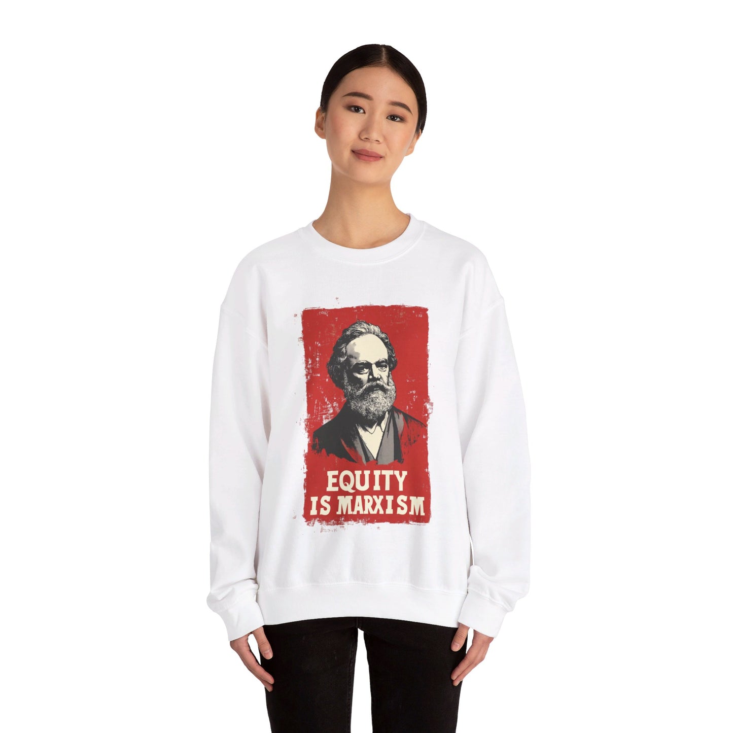 Equity Is Marxism Unisex Heavy Blend™ Crewneck Sweatshirt