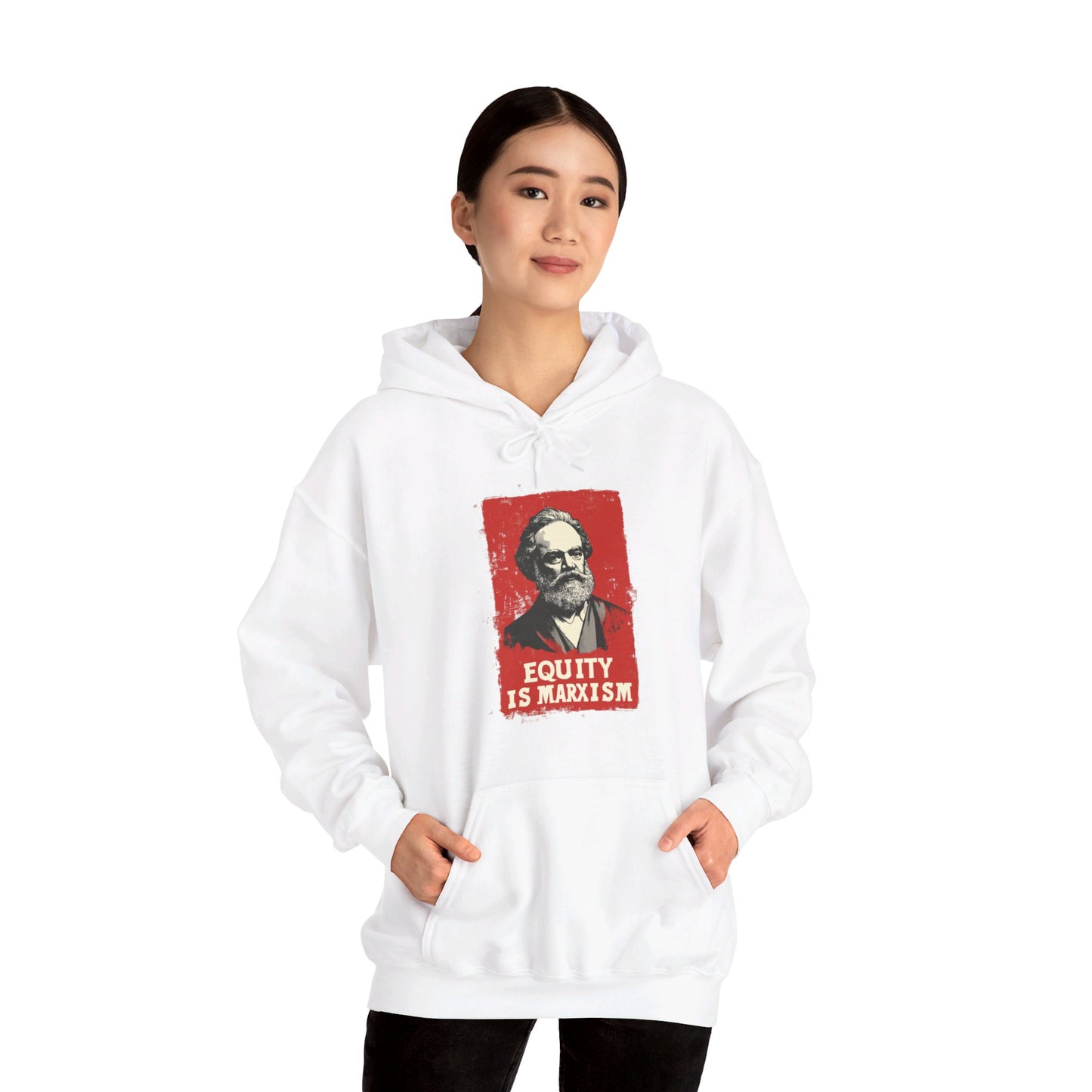 Equity Is Marxism Unisex Heavy Blend™ Hooded Sweatshirt