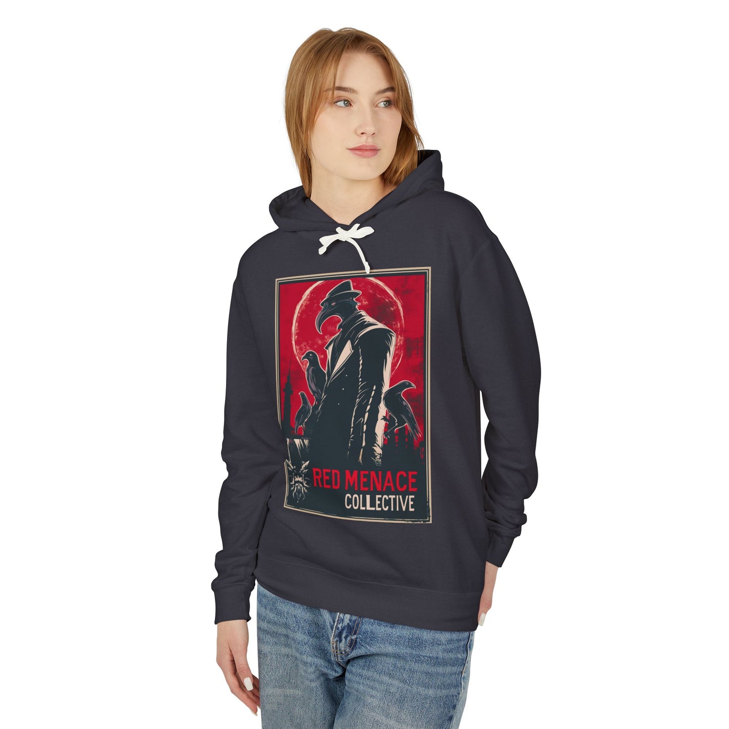 Red Menace Collective - Propaganda Unisex Lightweight Hooded Sweatshirt