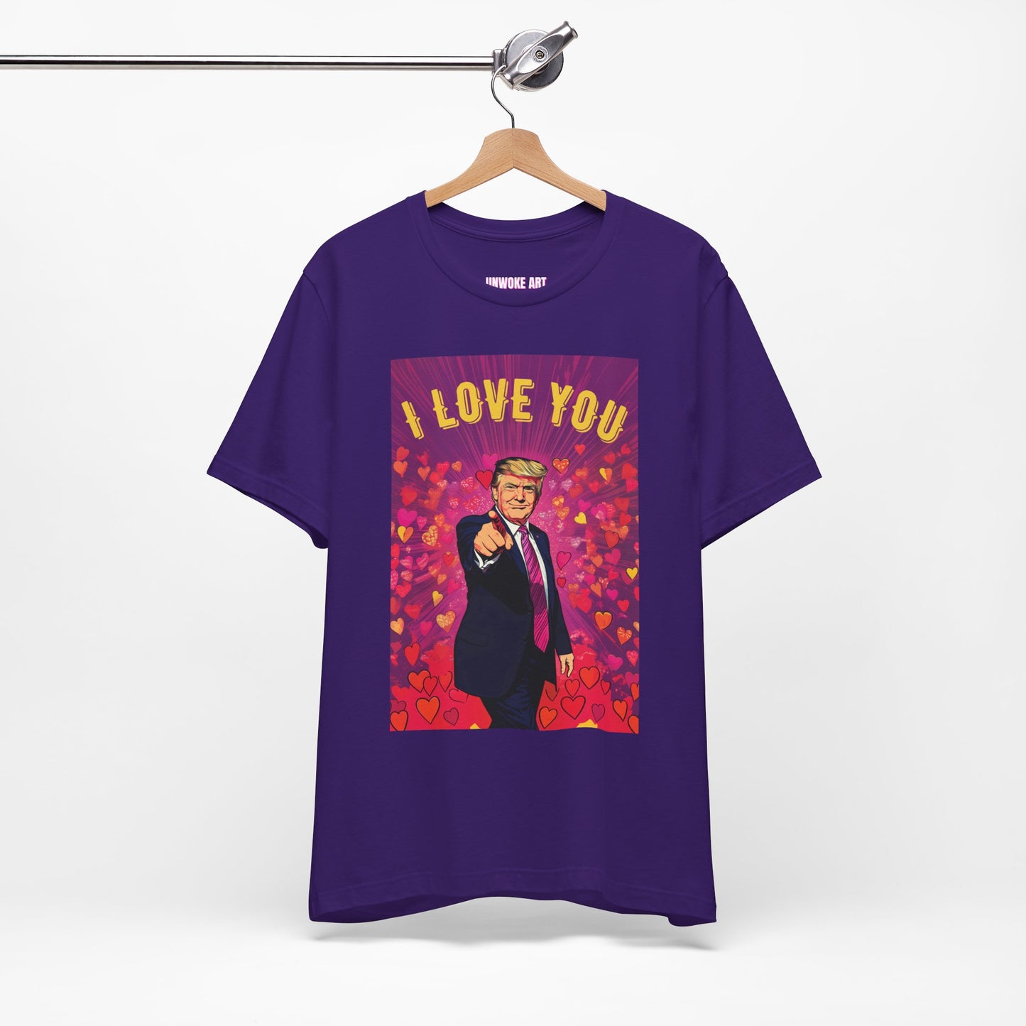 Donald Trump 'I Love You' Valentine's Day Unisex Jersey Short Sleeve Tee