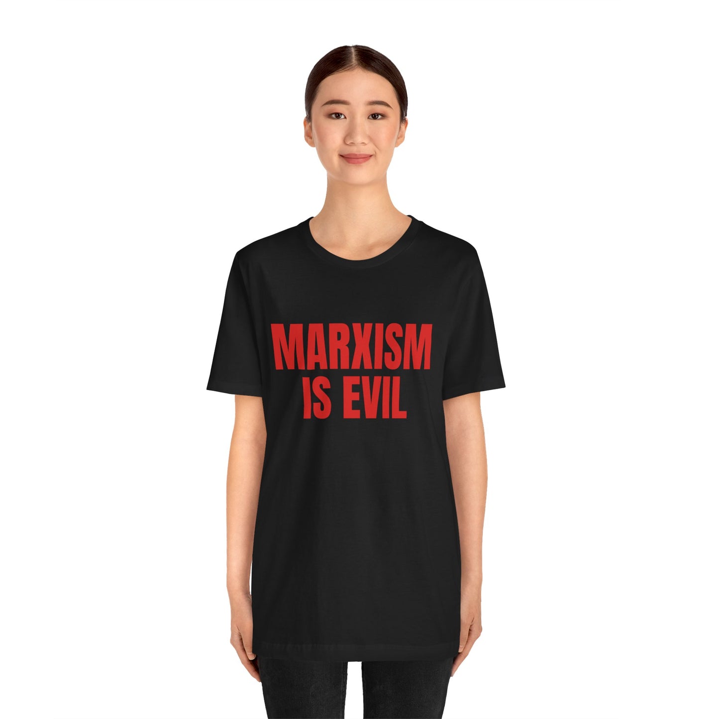 Marxism Is Evil Unisex Jersey Short Sleeve Tee