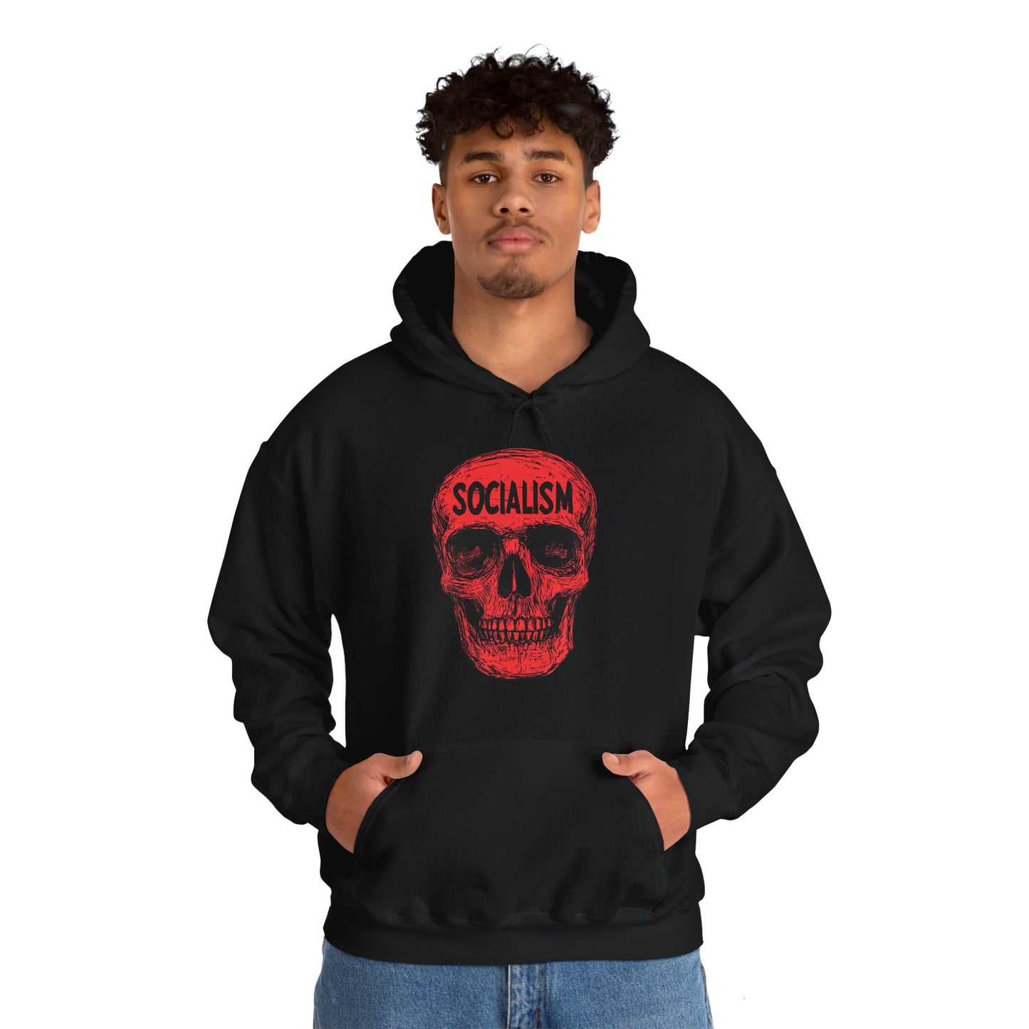 Socialism Means Death Unisex Heavy Blend™ Hooded Sweatshirt