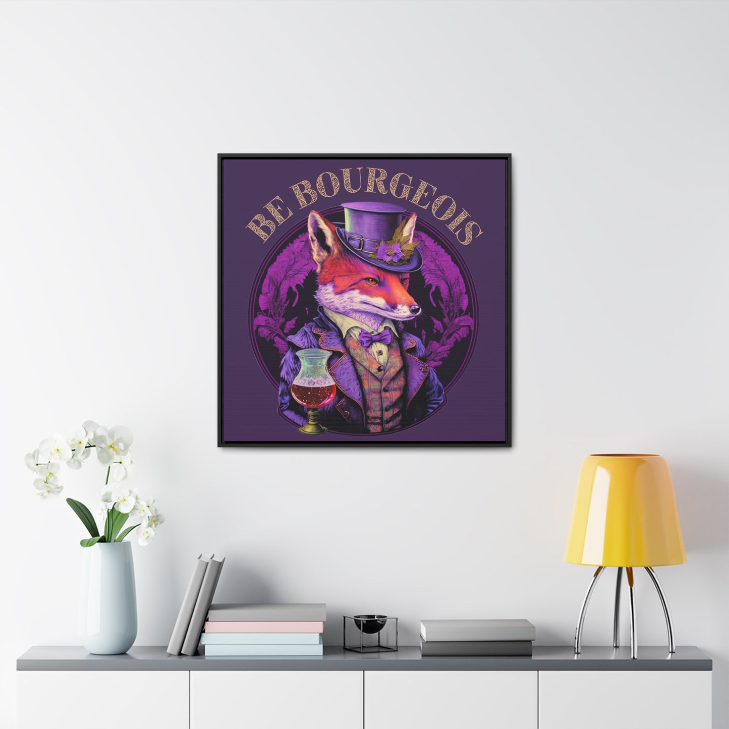 Be Bourgeois Gallery Canvas Wraps, Square Frame